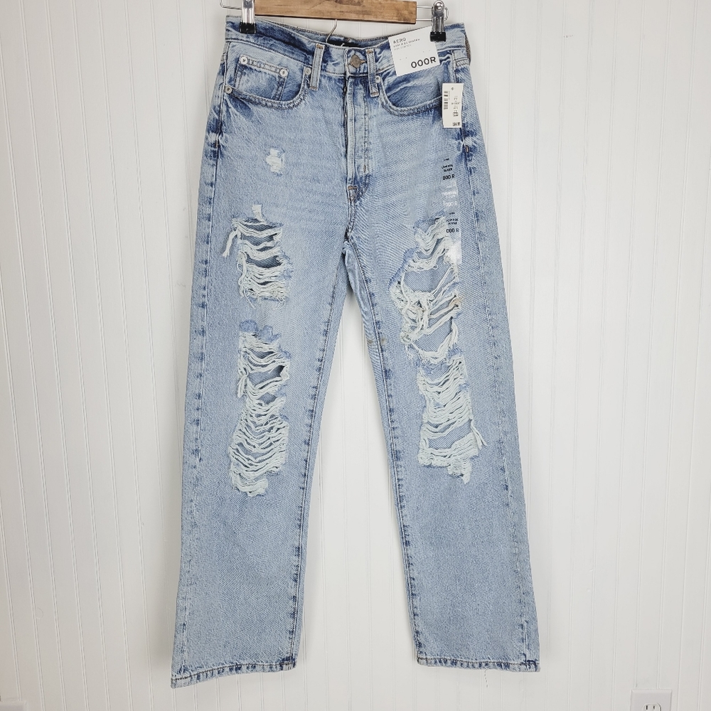 Aero AS IS Low Rise Distressed Skater jeans  Size 000R fits more like a 2